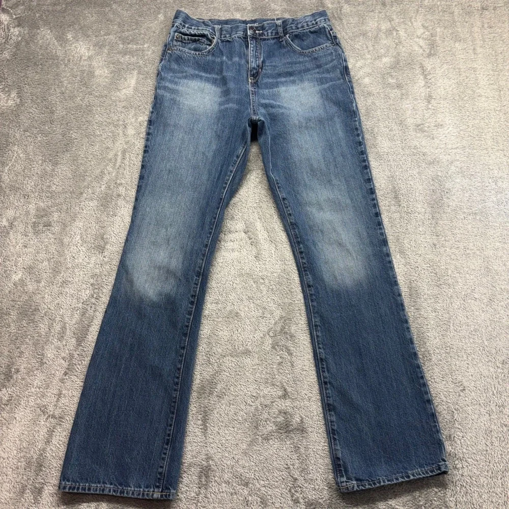 The Children's Place Bootcut Jeans Boys 18 Blue‎ Good Medium Wash Denim